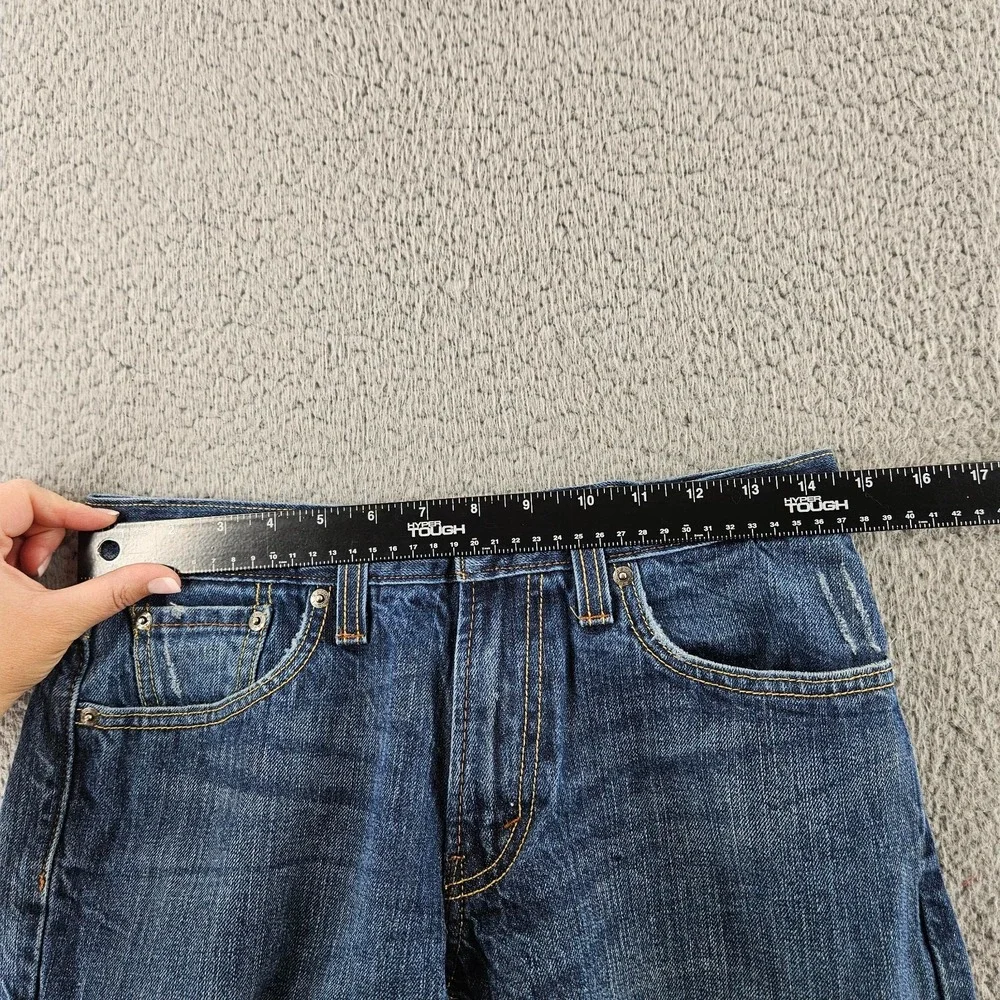 Levis Jeans Mens 29x30 Blue 514 Slim Straight Distressed‎ Cotton Skater Pants